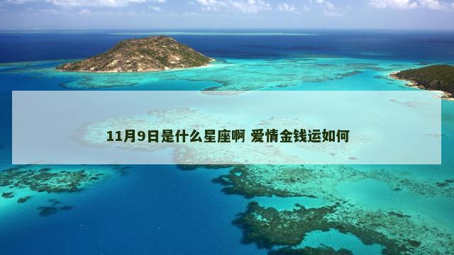 11月9日是什么星座啊 爱情金钱运如何