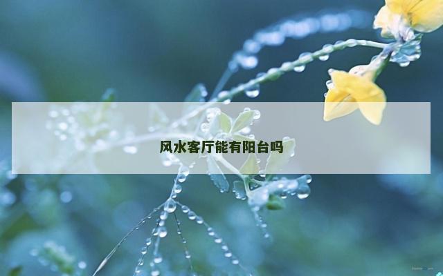 风水客厅能有阳台吗