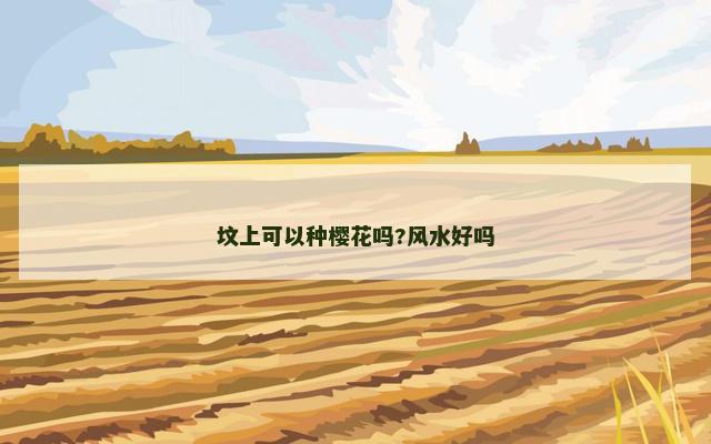 坟上可以种樱花吗?风水好吗