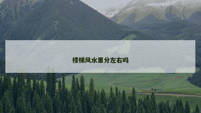 楼梯风水里分左右吗