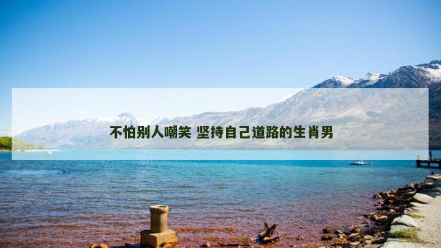 不怕别人嘲笑 坚持自己道路的生肖男
