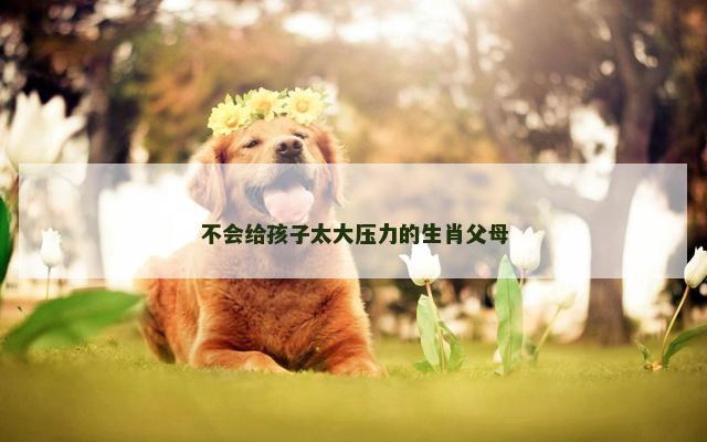 不会给孩子太大压力的生肖父母