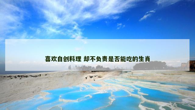 喜欢自创料理 却不负责是否能吃的生肖
