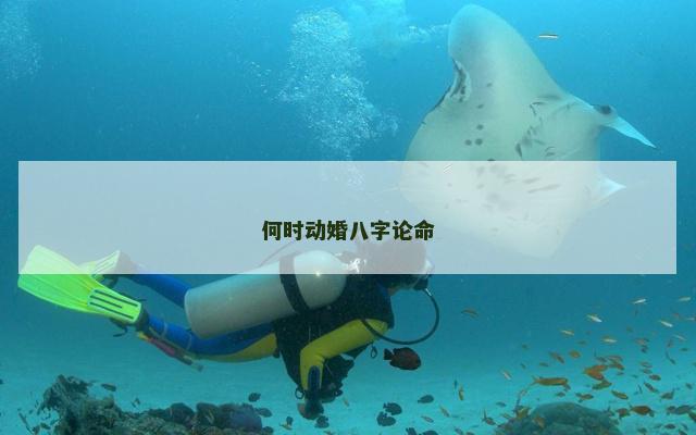 何时动婚八字论命