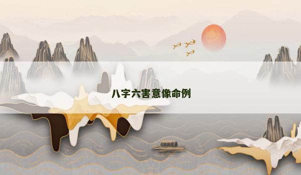 八字六害意像命例