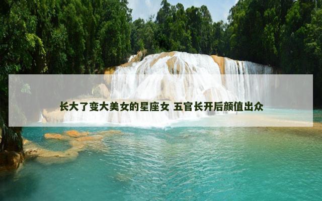 长大了变大美女的星座女 五官长开后颜值出众