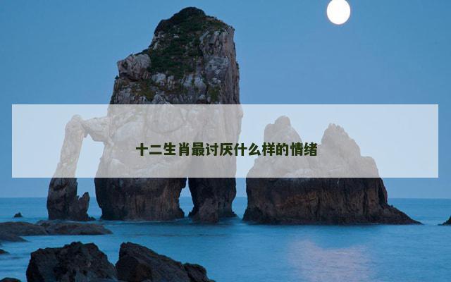 十二生肖最讨厌什么样的情绪
