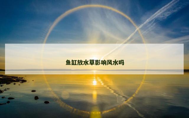 鱼缸放水草影响风水吗