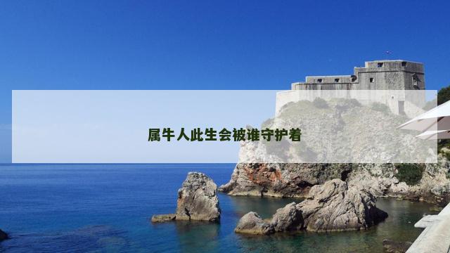 属牛人此生会被谁守护着