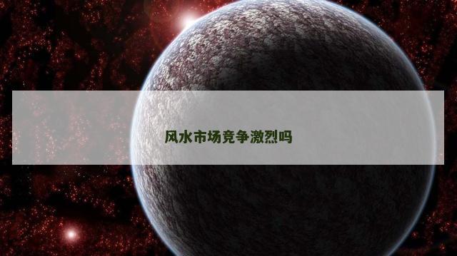 风水市场竞争激烈吗