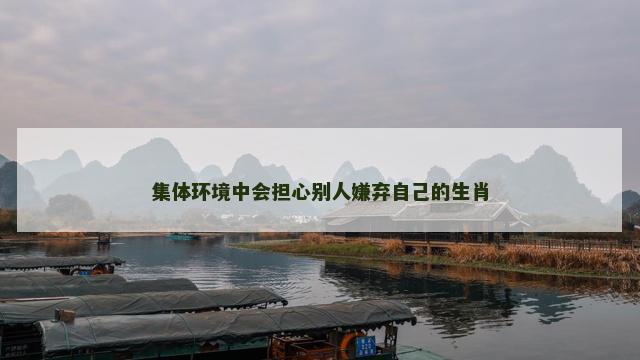 集体环境中会担心别人嫌弃自己的生肖