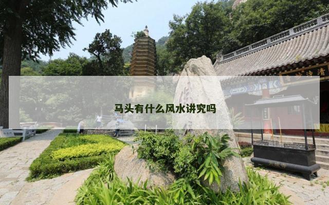马头有什么风水讲究吗