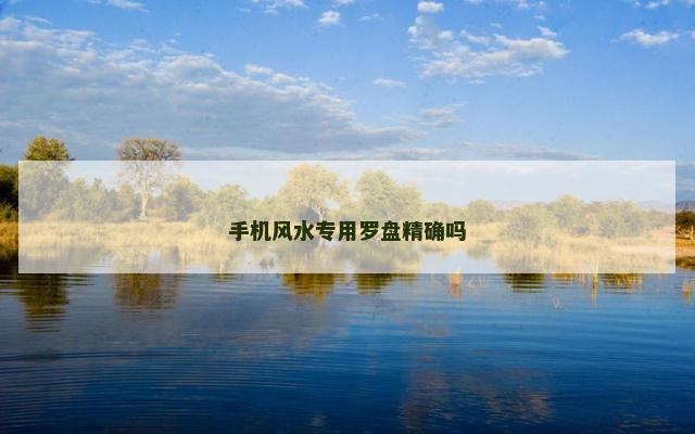 手机风水专用罗盘精确吗