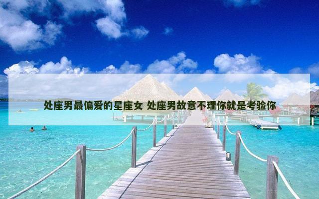 处座男最偏爱的星座女 处座男故意不理你就是考验你