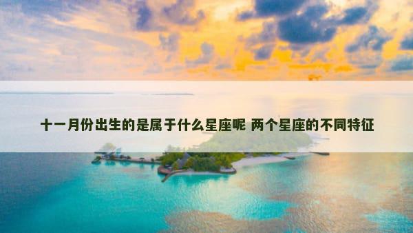 十一月份出生的是属于什么星座呢 两个星座的不同特征