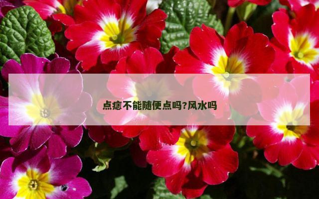 点痣不能随便点吗?风水吗
