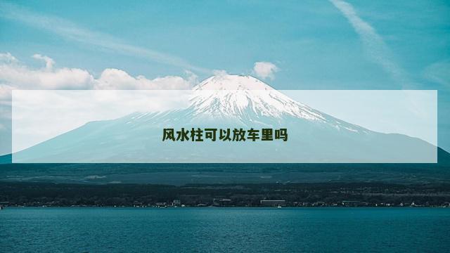 风水柱可以放车里吗