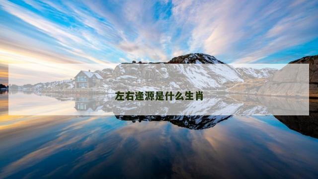 左右逢源是什么生肖