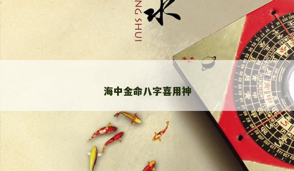 海中金命八字喜用神