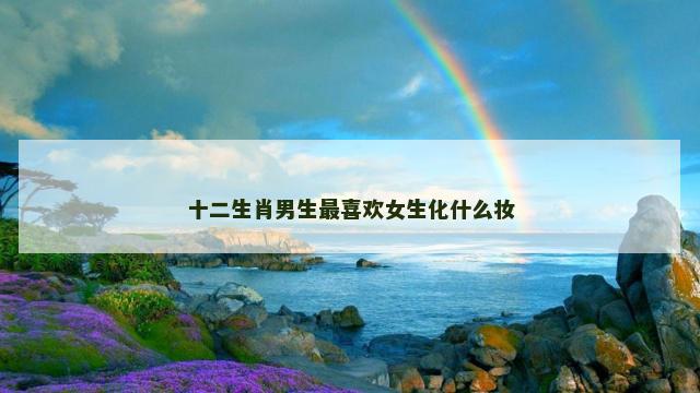 十二生肖男生最喜欢女生化什么妆