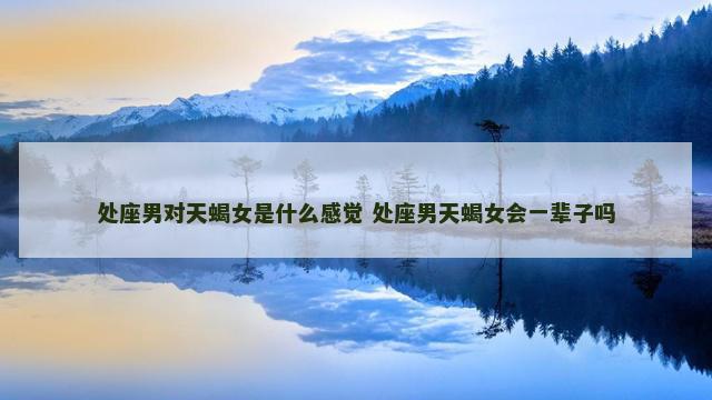 处座男对天蝎女是什么感觉 处座男天蝎女会一辈子吗
