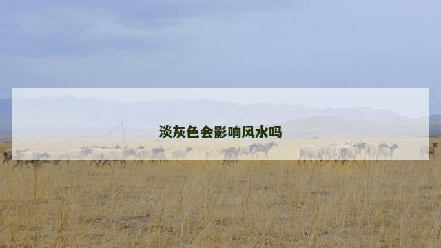 淡灰色会影响风水吗