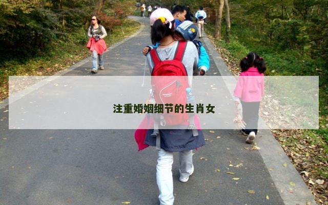 注重婚姻细节的生肖女