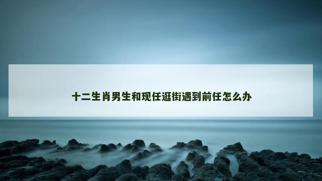 十二生肖男生和现任逛街遇到前任怎么办