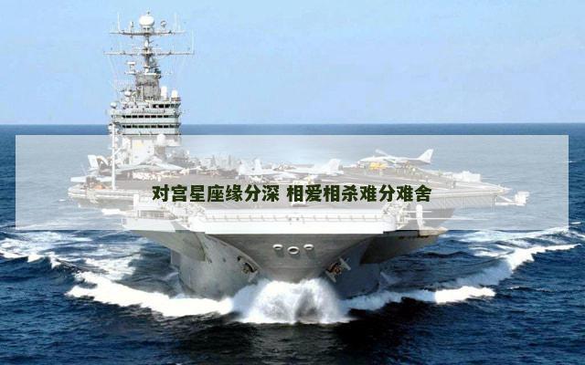 对宫星座缘分深 相爱相杀难分难舍