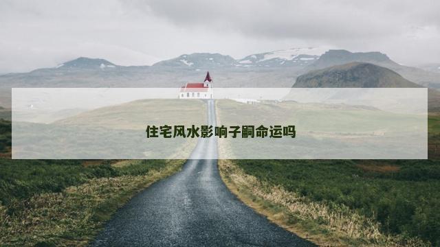 住宅风水影响子嗣命运吗