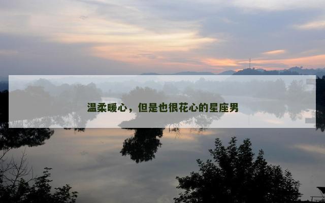 温柔暖心，但是也很花心的星座男