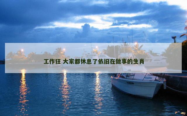 工作狂 大家都休息了依旧在做事的生肖