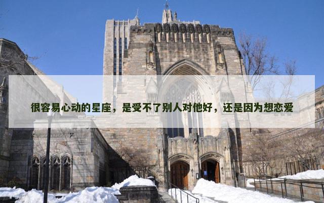 很容易心动的星座，是受不了别人对他好，还是因为想恋爱