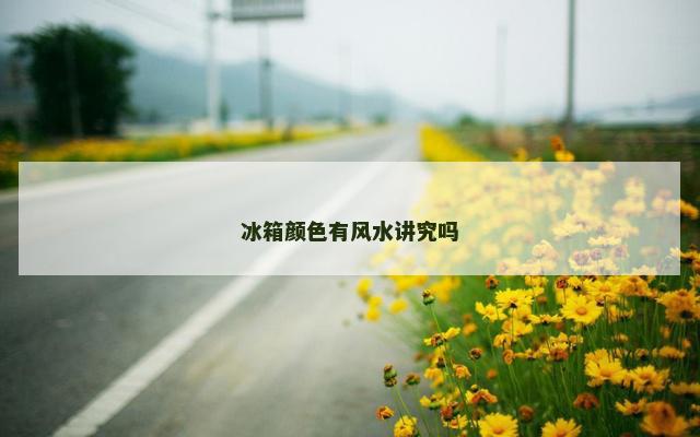 冰箱颜色有风水讲究吗