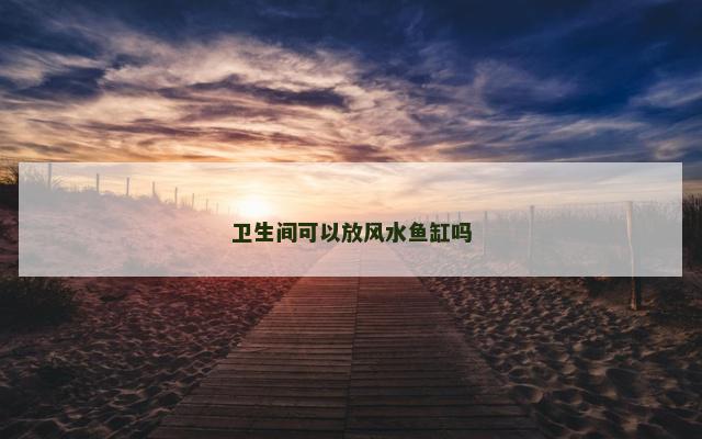 卫生间可以放风水鱼缸吗