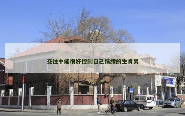 交往中能很好控制自己情绪的生肖男