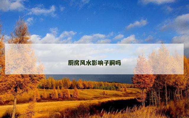 厨房风水影响子嗣吗