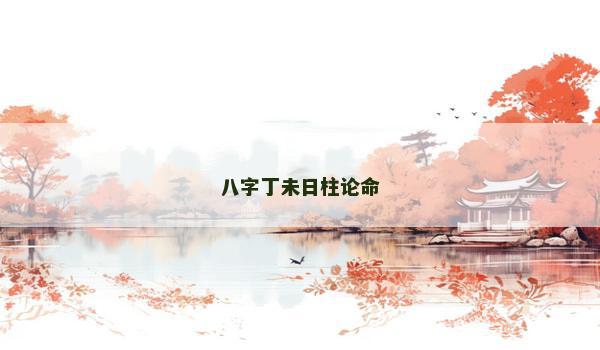 八字丁未日柱论命
