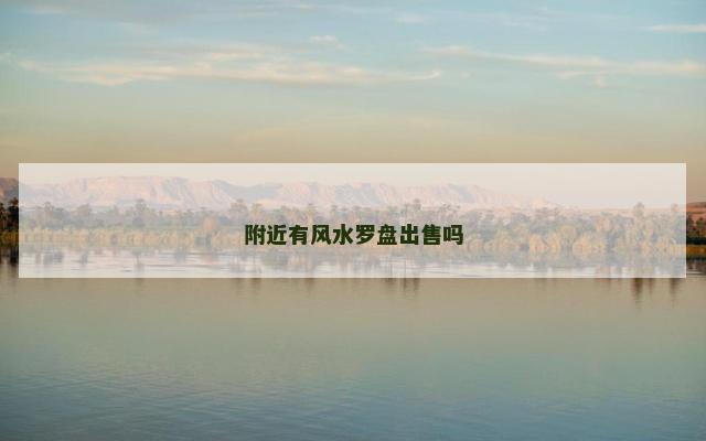 附近有风水罗盘出售吗