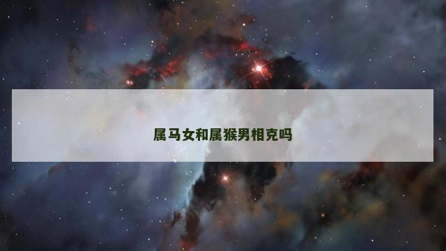属马女和属猴男相克吗
