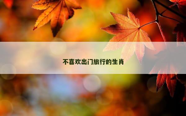 不喜欢出门旅行的生肖