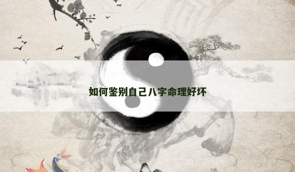 如何鉴别自己八字命理好坏