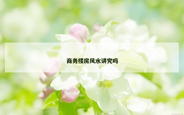 商务楼房风水讲究吗