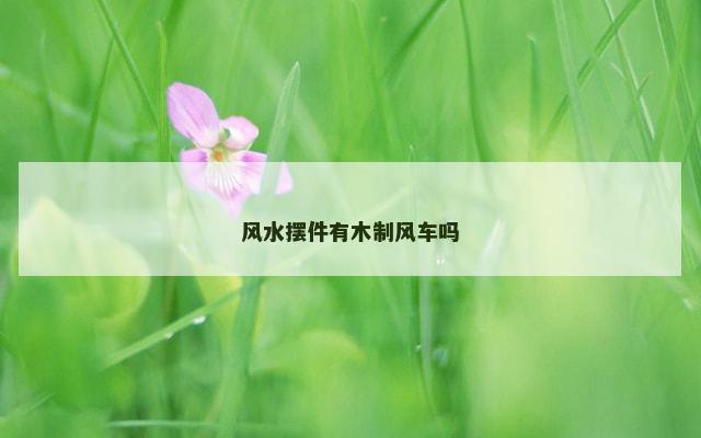 风水摆件有木制风车吗