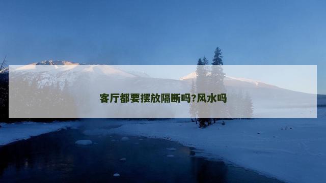 客厅都要摆放隔断吗?风水吗