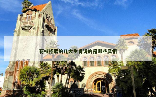 花枝招展的几大生肖说的是哪些属相