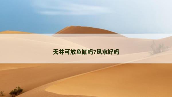 天井可放鱼缸吗?风水好吗
