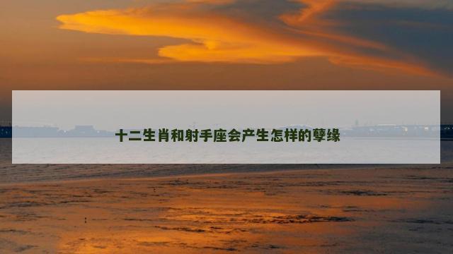 十二生肖和射手座会产生怎样的孽缘
