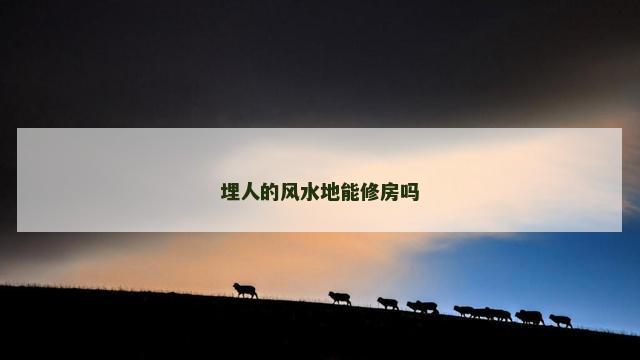 埋人的风水地能修房吗