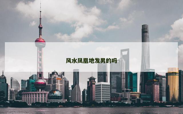 风水凤凰地发男的吗